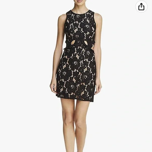 wayf cut out dress WAYF Plaza Cut Out Maxi Dress